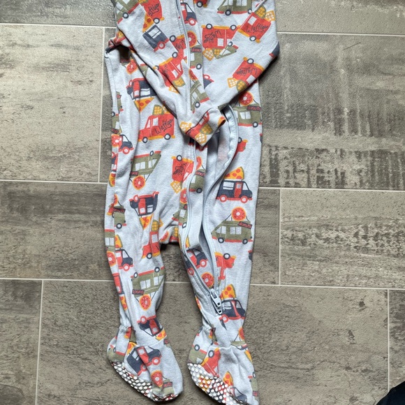 Joe Fresh Other - 3/$20 Joe Fresh Gray One Piece with Red and Orange Vehicle Print